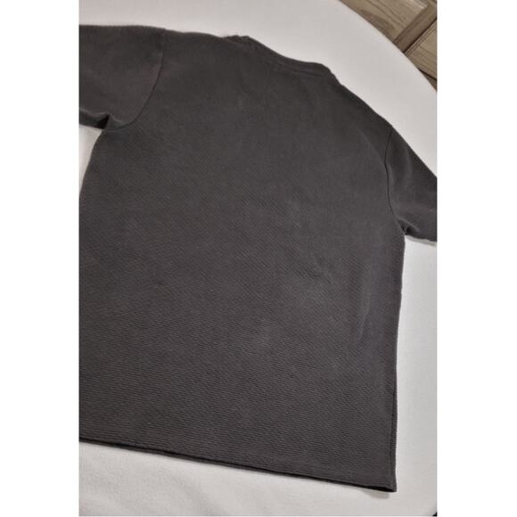 Denim & Flower Womens T Shirt XL Black Textured Minimalist Classic Basic - Picture 8 of 8